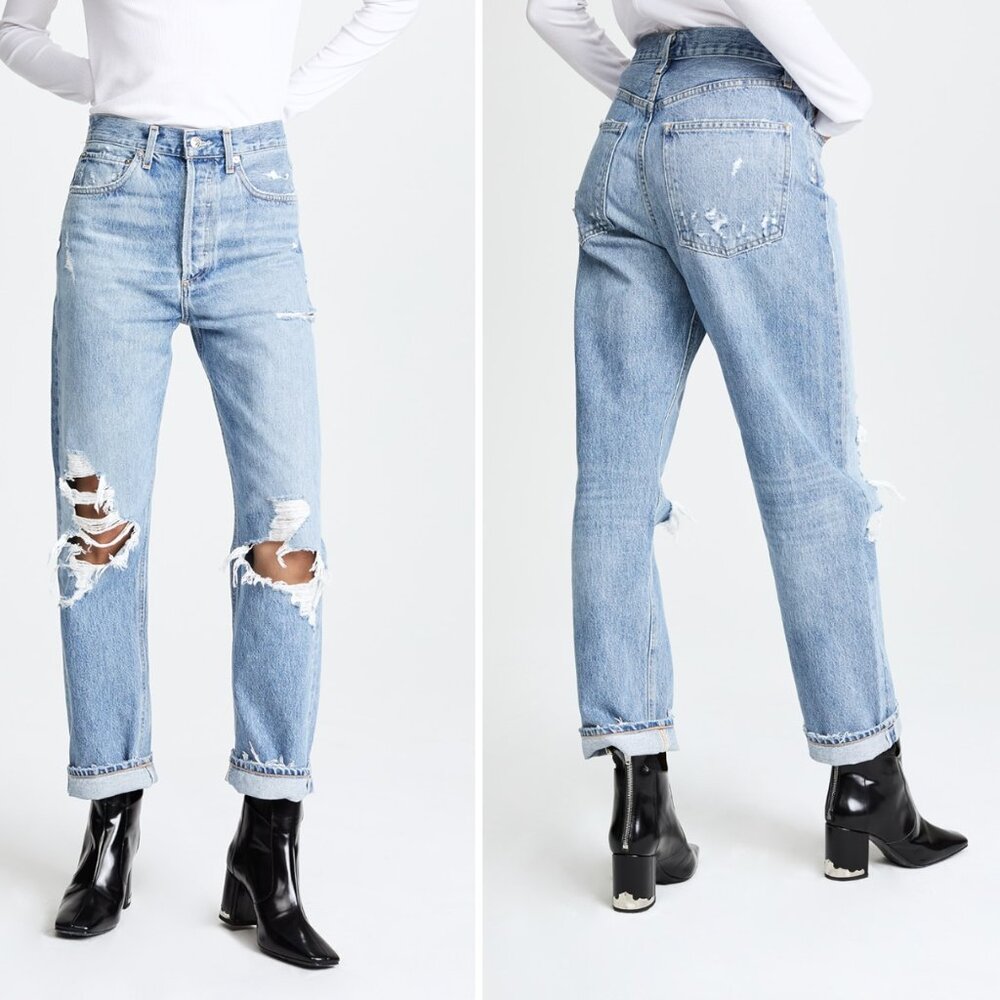Agolde 90s Mid Rise Straight Fit Jeans, Sz 25